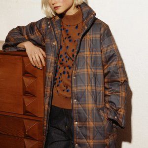 The Tiny Big Sister, Check Quilted Jacket, Size 36